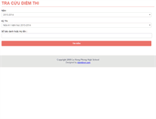 Tablet Screenshot of diemthi.thpt-lehongphong-nd.edu.vn